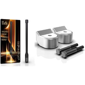 𝐍𝐄𝐖 KEYO1E Short Replacement Carbon Fiber Antenna Compatible with Ford F250 and MAXRACING 2-Inch Suspension Leveling Kit Compatible with Ford F250