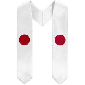 Japan Flag Graduation Sash Graduation Stole
