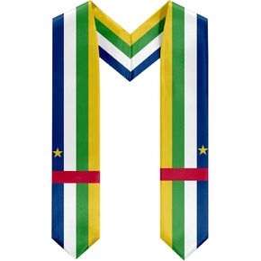 Central Africa Republic Graduation Scarf Sash Central Africa Republic Flag Graduation Sash Graduation Stole