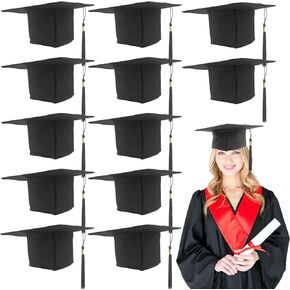 Unisex Matte Graduation Cap Adjustable Adult Graduation Hat with Tassel,Hat for Adult Bachelor Master