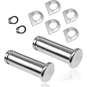 Motorcycle Footpeg Mounting Pins Kit w/Male Mount-Style Rider/Passenger footpegs Compatible with Harley Models Touring Dyna Sportster Softail ect, pin+Spring Washer+Retaining Ring 9PCS