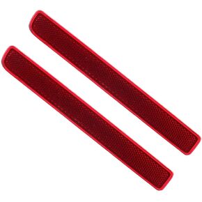 Rear Bumper Reflectors, 2 pcs Red Lens Left and Right, Compatible with Land Rover LR3 Discovery 3 2005-2009 LR4 Discovery 4 2010-2016 Compatible with 2010-2013 Range Rover Sport Supercharged