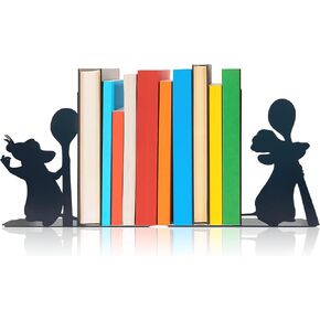 Mouse Decorative Bookends - Versatile Kitchen and Home Décor, 6.5x5.9x1.2 Inches, Ideal for Mouse Birthday Decorations and Mouse Themed Gifts