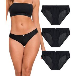 ANLIQI Quick Dry Underwear for Women Travel Panties Pack Nylon Hipster Panty Soft&Lightweight Bikini Brief Stay Fresh Undies