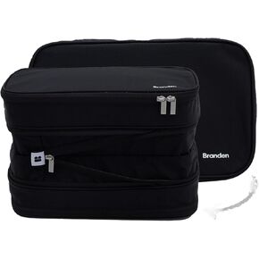 Branden Compression Packing Cube for Blanket, XX-Large, Black | Home Essentials l Compression Storage Bag for Bedding | Ultra Space Saving Self Compression Organizer
