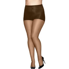 Hanes Women's Absolutely Ultra Sheer Control Top with Reinforced Toe Plus-Size