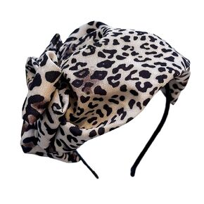 appuivbt Leopard Printed Headband Women Fascinator Hat Cocktail Church Hat Wedding Party Headpiece