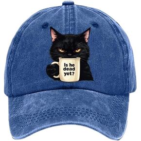 Unisex is He Dead Yet Cat Hat Fdt Printed Baseball Cap