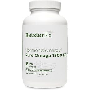 Omega 1300 EC Fish Oil Softgels - High-Strength Omega 3 Supplement with Enhanced Absorption - IFOS Verified, Enteric Coated, 600mg EPA, 260mg DHA - 60 Count