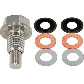 1PC M12x1.75 Stainless Steel Magnetic Oil Drain Plug Replace 090-936CD 090-091 090-175CD 653096US 65430 65372 090-034 090-034CD Fits Buick Cadillac Chevrolet GMC Lincoln Ford