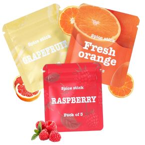 Boderi Plant Based Citrus Cores, 3 Packs, to Help Break Bad Habits Naturally, 9 Cores Total, Grapefruit Orange Raspberry