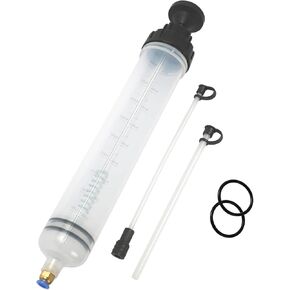 500CC Fluid Extractor Automotive, Fluid Pump with Long Extension Tubes Oil Extractor/Oil Syringe Manual Suction Vacuum Fuel Car Transfer