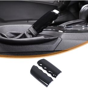 for Corvette C6 Car Handbrake Cover ABS Parking Brake Lever Decorative Protector Brake Handle Cover Compatible with Corvette C6 2005-2013 Interior Accessories (Piano Black)