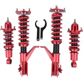 GELUOXI Height Adjustable Coilover Suspension Shock Absorber Lowering Kit Replacement for 2001-2005 Honda Civic Coilovers Springs Struts