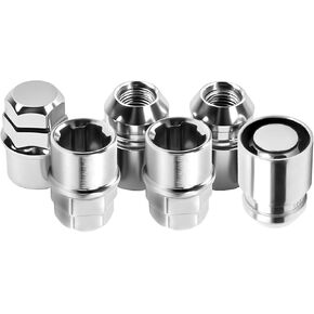 Wheel Locks M12 x1.50 Thread，Locking Lug Nuts with Key, Wheel Lock Set,OEM Style Factory,Set of 4