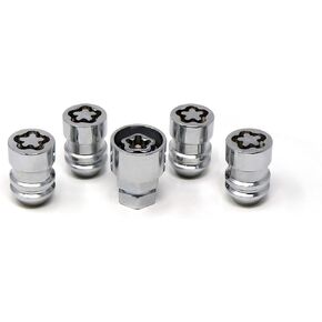White Knight 40410 Chrome 1/2" - 20 Acorn Wheel Lock Set 4 Pack