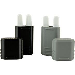 510 Cartridge Travel Case | Protective, Vertical Storage Box for 510 Thread Cartridges | Compact, Durable, Portable Design | Gray & Black Color (2 Pack, Holds 4 Cartridges Total)