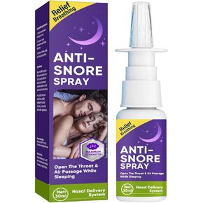 Anti Snoring Spray, Anti Snoring Devices, Fast Snore STO_pper Drops for Better Sleep Effective Snoring Solution, Helps Open The Throat & Air Passage While Sleeping