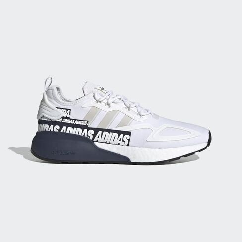 adidas mens ZX 2K Boost Casual Shoes, White-grey-collegiate Navy, 8 in Saudi Arabia