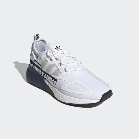 adidas mens ZX 2K Boost Casual Shoes, White-grey-collegiate Navy, 8 in Saudi Arabia