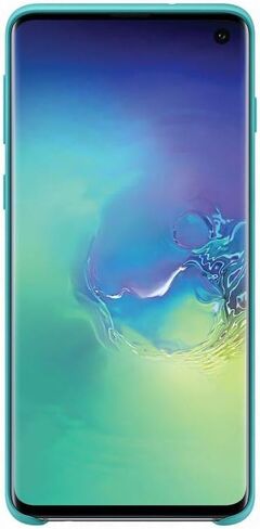 Samsung Galaxy S10 Soft Touch Silicon Cover - Official Galaxy S10 Case/Protective Phone Case with Soft Touch Silicone Finish - Black in Saudi Arabia