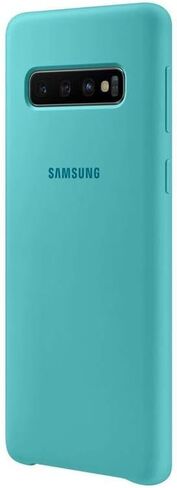 Samsung Galaxy S10 Soft Touch Silicon Cover - Official Galaxy S10 Case/Protective Phone Case with Soft Touch Silicone Finish - Black in Saudi Arabia