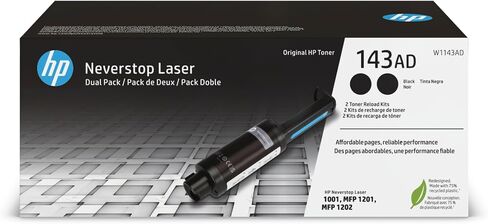 HP 143AD | W1143AD | Toner | Black Reload Kit | 2 Pack in Kuwait