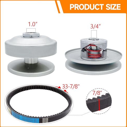 40 سلسلة من سلسلة محول عزم الدوران ، 1 "Bore Driver + 3/4" مدفوعًا بمحركات 8-16 HP ، تحل محل سلسلة Comet 40/44 للدراجة الصغيرة ، Go Kart ، Falnmower ، 209133 209139A 209151 و Manco 2432 in Kuwait
