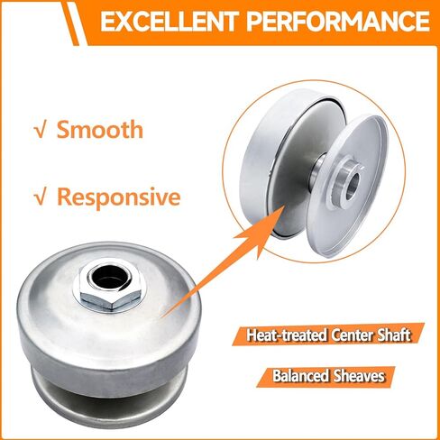 40 سلسلة من سلسلة محول عزم الدوران ، 1 "Bore Driver + 3/4" مدفوعًا بمحركات 8-16 HP ، تحل محل سلسلة Comet 40/44 للدراجة الصغيرة ، Go Kart ، Falnmower ، 209133 209139A 209151 و Manco 2432 in Kuwait