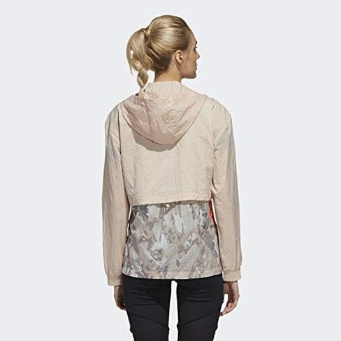 adidas x Zoe Saldana Collection Women's Windbreaker Jacket Women's, Beige, Size in Saudi Arabia