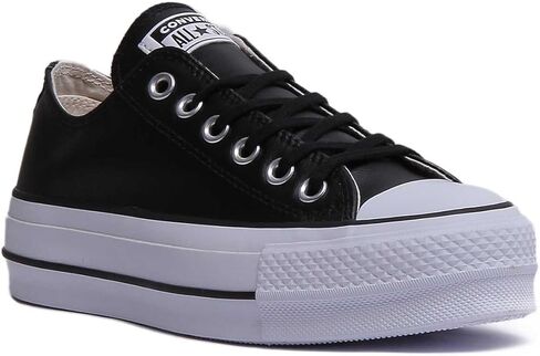Converse Chucks Blue 560687C Chuck Taylor All Star Lift OX Ocean Bliss White, أسود وأبيض, 36 EU in Saudi Arabia