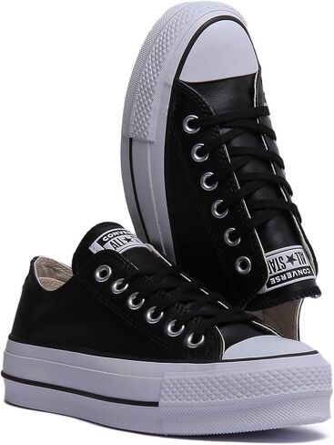 Converse Chucks Blue 560687C Chuck Taylor All Star Lift OX Ocean Bliss White, أسود وأبيض, 36 EU in Saudi Arabia