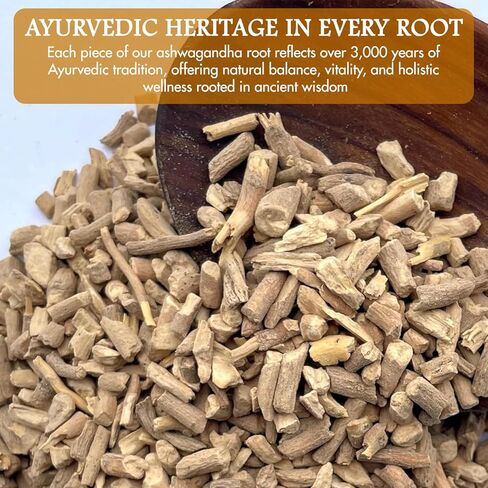 Cure wid Pure Certified Organic Ashwagandha Root Powder – 8oz/ 0.5Lb Non-GMO,Raw & Additives-Free Lab Tested Ashwagandha Powder Organic – Ayurvedic Adaptogenic Herbal Supplement in Eco-Friendly Bag in Kuwait