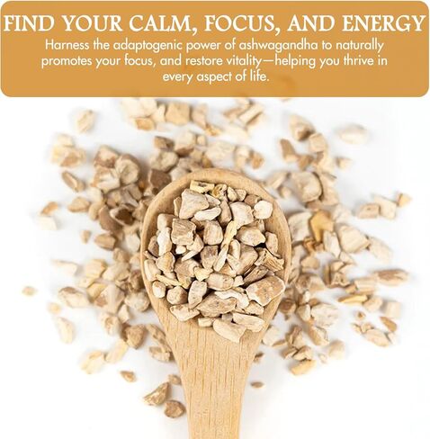 Cure wid Pure Certified Organic Ashwagandha Root Powder – 8oz/ 0.5Lb Non-GMO,Raw & Additives-Free Lab Tested Ashwagandha Powder Organic – Ayurvedic Adaptogenic Herbal Supplement in Eco-Friendly Bag in Kuwait