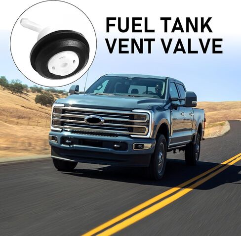 1 PC Car Fuel Tank Vent Plug, Durable Fuel Tank Vent Valve with Grommet Kit, Vent Hole Plug W-004, Compatible with Ford 1980-1996 F150 F250, 1980-1997 F350 (Black & White) in Kuwait
