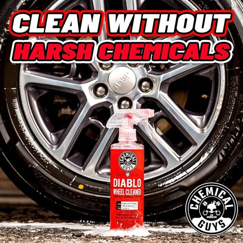 Chemical Guys Sprayable Diablo Wheel Cleaner (Safe on All Wheel & Rim Finishes), Great for Cars, Trucks, SUVs, Motorcycles, RVs & More, 32 fl oz in Kuwait