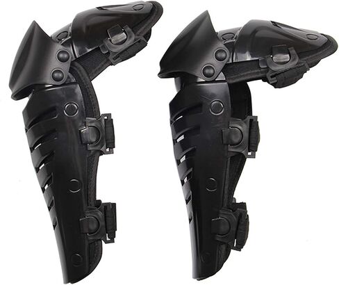 Motorcycle Knee Shin Guard Pads, Long Leg Sleeve Crashproof Motocross Protective Gear Armor Bendable Adjustable Mtb Knee Pads for Men Mountain Biking Racing (Black) in Saudi Arabia