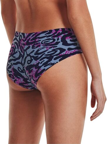 Under Armour Pure Stretch Hipster 3-Pack Print Mineral Blue/Black XS (US 0-2) in Saudi Arabia