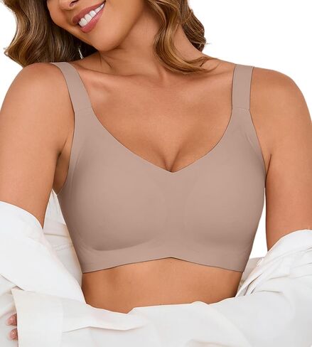 Bras for Women Bralette - Womens Wireless Full Coverage Comfortable Sleep Everyday Bra with Extender, S-XXL in Saudi Arabia