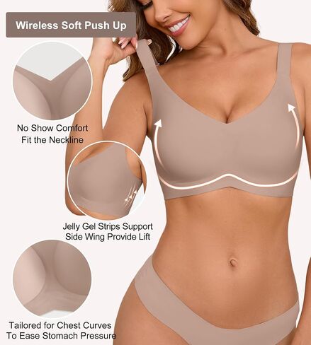 Bras for Women Bralette - Womens Wireless Full Coverage Comfortable Sleep Everyday Bra with Extender, S-XXL in Saudi Arabia