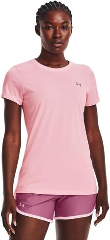 Under Armour Women's Tech Short-Sleeve T-Shirt , Cruise Blue (899)/Metallic Silver , X-Large in Saudi Arabia
