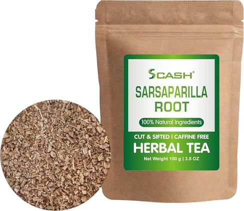 Scash 3.5 Ounce Valerian Root Loose Tea Herbal Tea Premium Cut sifted No Fillers or Additives in Saudi Arabia