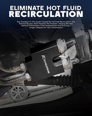 Transmission Cooler Thermal Bypass Valve,Transmission Cooler Thermostatic Bypass compatible with Dodge Ram 6.7L Cummins 13-18 in Saudi Arabia