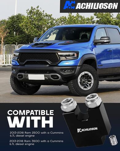Transmission Cooler Thermal Bypass Valve,Transmission Cooler Thermostatic Bypass compatible with Dodge Ram 6.7L Cummins 13-18 in Saudi Arabia