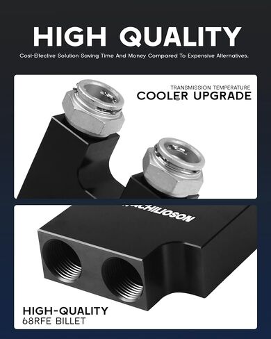 Transmission Cooler Thermal Bypass Valve,Transmission Cooler Thermostatic Bypass compatible with Dodge Ram 6.7L Cummins 13-18 in Saudi Arabia
