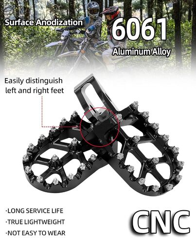 أوتاد القدم لـ Surron Ultra Bee ، 7075 الألومنيوم CNC Footpegs مسندات القدمين للدراجة الترابية Sur Ron Ultrabee Black in Saudi Arabia