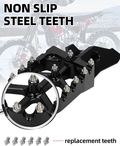 أوتاد القدم لـ Surron Ultra Bee ، 7075 الألومنيوم CNC Footpegs مسندات القدمين للدراجة الترابية Sur Ron Ultrabee Black in Saudi Arabia