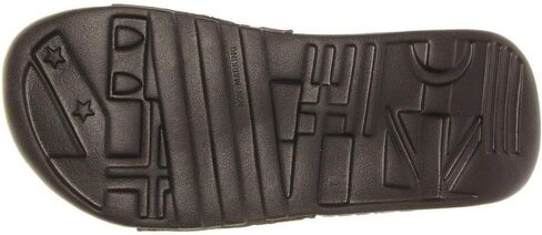 adidas Men's Adissage Slides Sandal, Black/White/Black, 12 in Kuwait