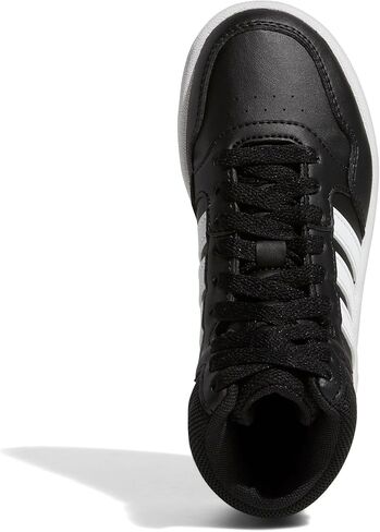 adidas Hoops 3.0 Mid Basketball Shoe, Core Black/White/Grey Six, 6.5 US Unisex Big Kid in Saudi Arabia