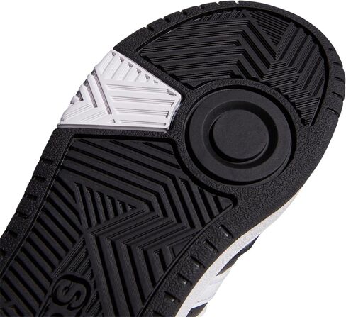 adidas Hoops 3.0 Mid Basketball Shoe, Core Black/White/Grey Six, 6.5 US Unisex Big Kid in Saudi Arabia